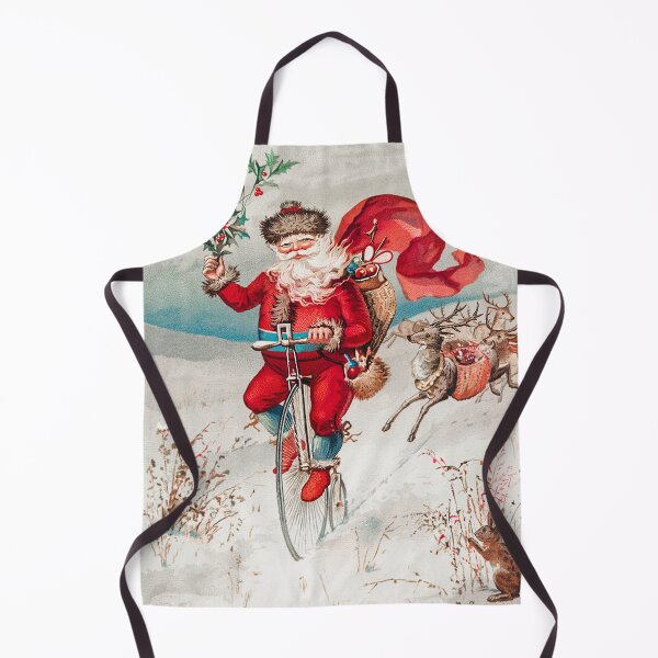Item preview, Vintage Santa Claus on a Bicycle designed and sold by Designedbysm.