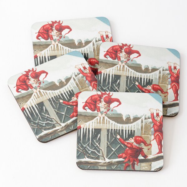 Item preview, Vintage Santa elves decorating their home  designed and sold by Designedbysm.