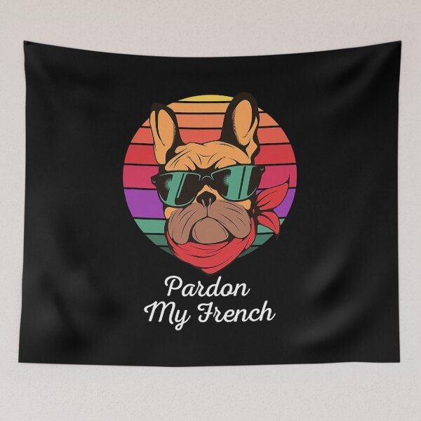 Item preview, Pardon My French Bulldog retro funny Frenchie T-Shirt designed and sold by wernericrj97.