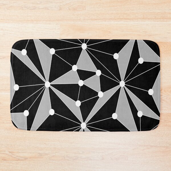 Item preview, Abstract geometric pattern - gray, black and white. designed and sold by K.S ART.