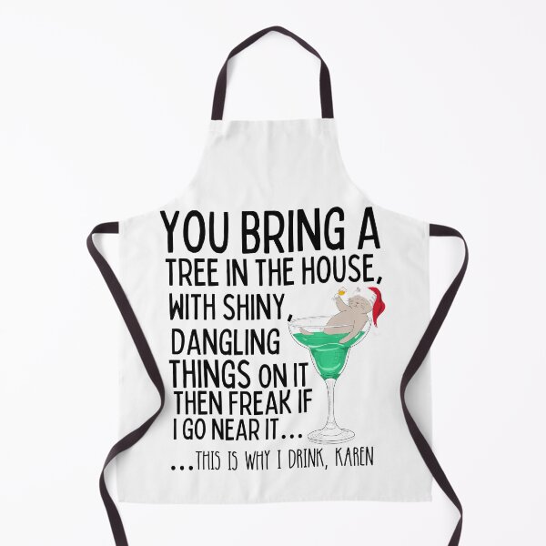Item preview, This is why I drink Karen… funny sarcastic Christmas kitty  designed and sold by HROC.