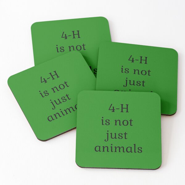 Item preview, 4-H is not just animals - green background designed and sold by LittleDollGames.