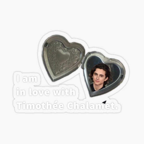 Timothee Chalamet Love Heart Locket Necklace (Customisable)