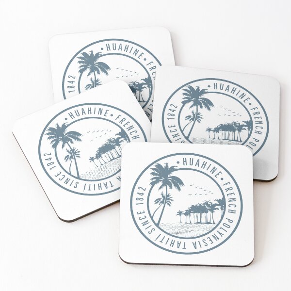 Item preview, Huahine Vintage Retro Island Beach Palm Trees Caribbean Summer Paradise Travel designed and sold by tmartinezta.