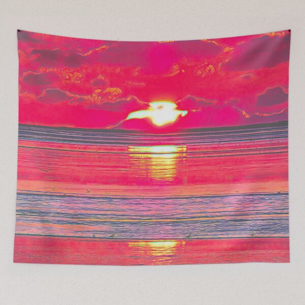 Item preview, Magenta  Sea sunset  designed and sold by Ingrid Hütten.