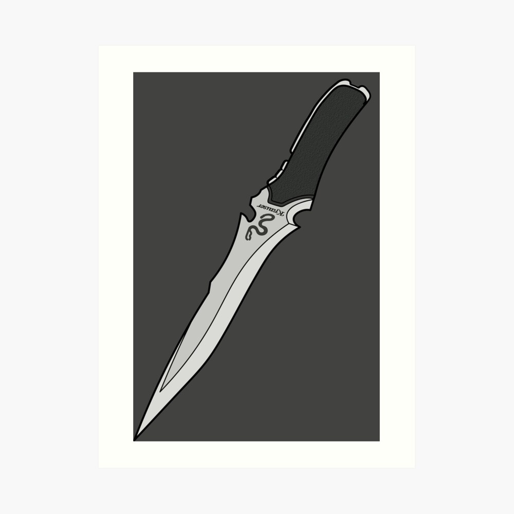 RE4 Krauser Knife Art Board Print for Sale by AndoricArt
