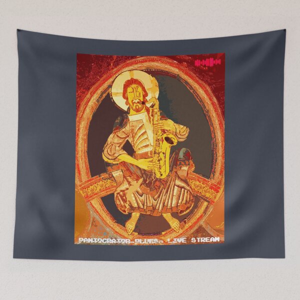 Item preview, Pantocrator blues live stream - funny pop art designed and sold by Xdelacra.