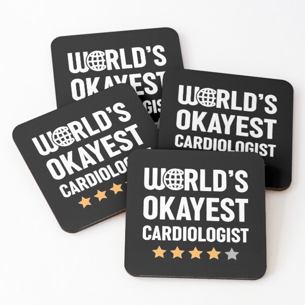 Item preview, World's Okayest Cardiologist designed and sold by spacedowl.