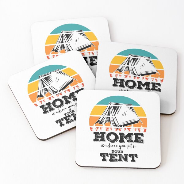 Item preview, Home is where you pitch your tent-summer. designed and sold by DesignedBySnip.