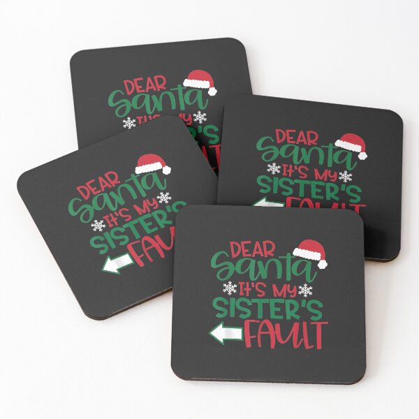 Item preview, Dear Santa it's my sisters fault xmas family clothing designed and sold by JeffreyMCombs.