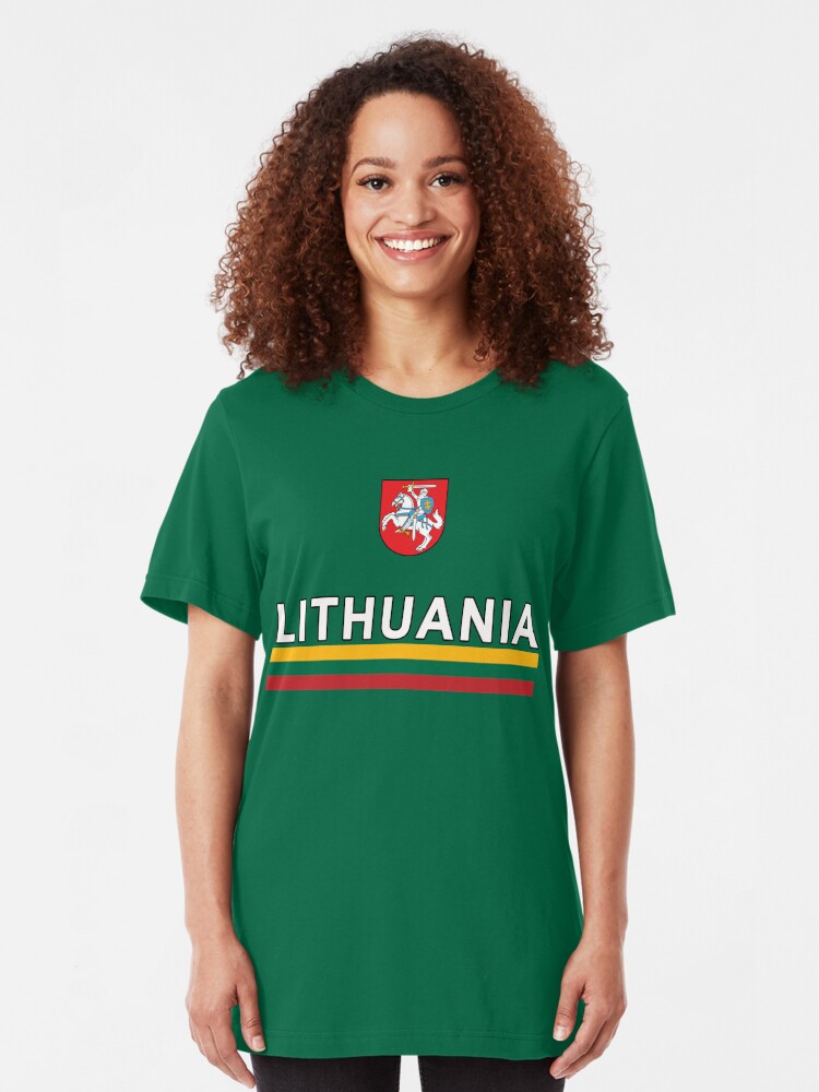 “Lithuania Lietuvos National Soccer Jersey” T-shirt by merchhost