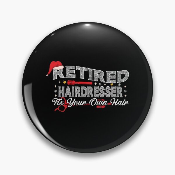 Item preview, Retired Hairdresser With Santa's Hat Funny Christmas Hairstylist designed and sold by patroart.
