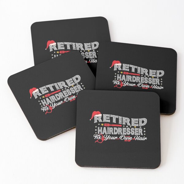 Item preview, Retired Hairdresser With Santa's Hat Funny Christmas Hairstylist designed and sold by patroart.