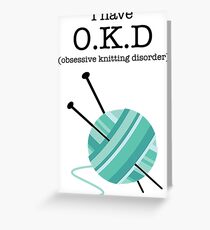 Knitting Greeting Card