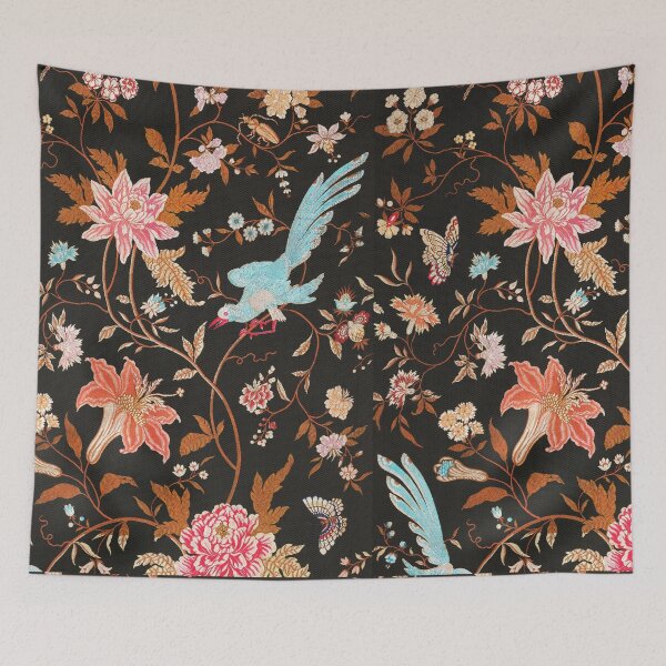 Item preview, Vintage 1900s Flowers, Butterflies and Birds Pattern designed and sold by clairemh1.