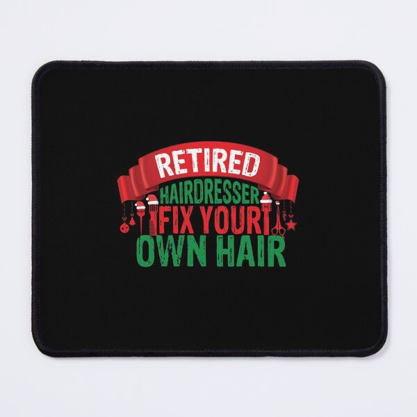 Item preview, Retired Hairdresser With Santa's Hat Funny Christmas Hairstylist designed and sold by patroart.