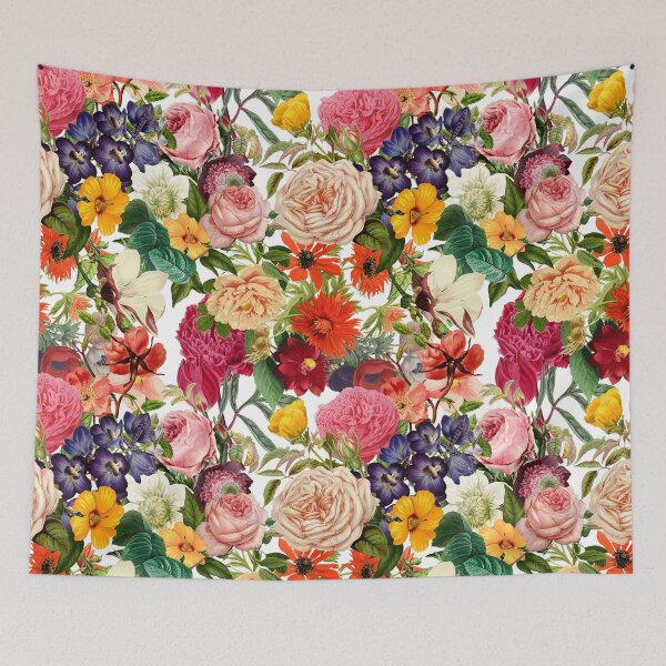 Item preview, Summer flowers elegant vintage bouquet cottagecore aesthetic pattern designed and sold by PG Illustration.