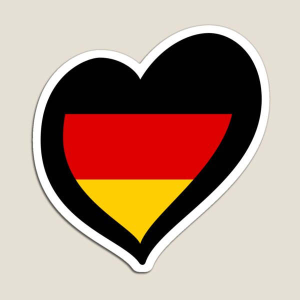 Proudly German Heritage Germany Flag 4x8 Ribbon Magnet