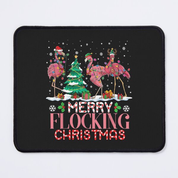 Item preview, Flamingo Santa Hat Reindeer Xmas Merry Flocking Christmas designed and sold by JeffreyMCombs.