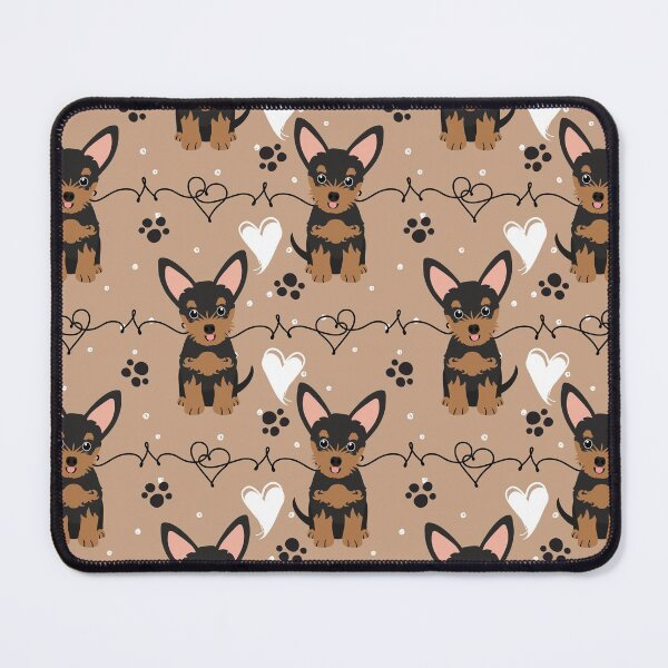 Item preview, Love Black and Tan Chorkie Chihuahua Yorkie mix designed and sold by Lulupainting.
