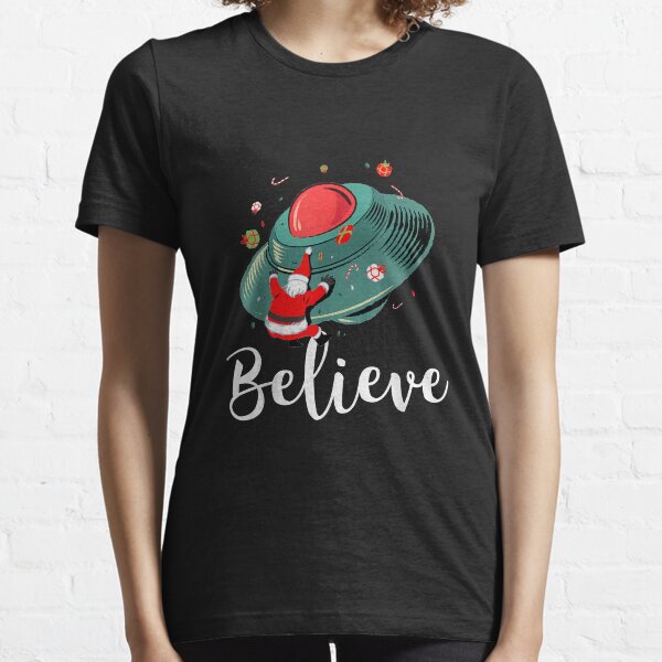 Item preview, Funny Christmas Alien UFO Santa Claus Abduction Xmas Believe designed and sold by JeffreyMCombs.