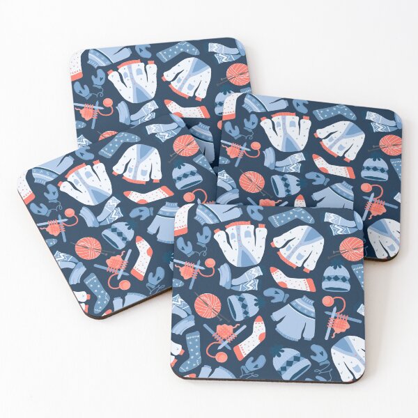 Item preview, Knitting sticker pack: I love Knitting pattern designed and sold by KlaraMacinka.