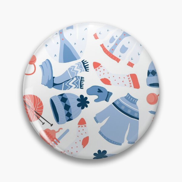 Item preview, Knitting sticker pack: I love Knitting pattern designed and sold by KlaraMacinka.
