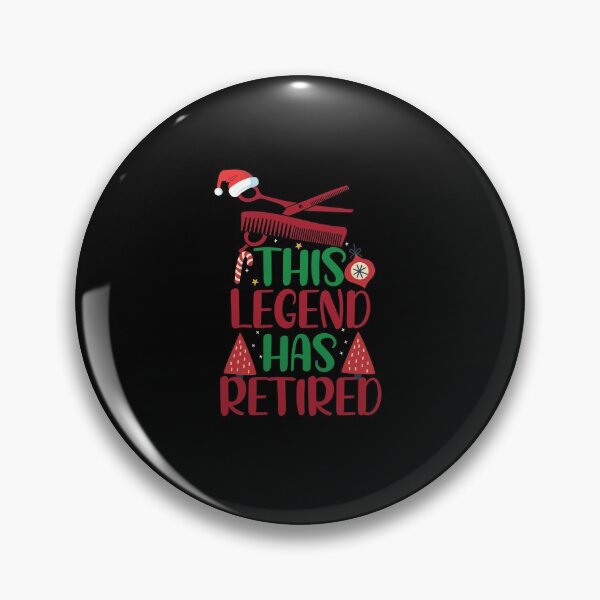Item preview, This Legend Has Retired With Santa's Hat Funny Christmas Hairstylist designed and sold by patroart.