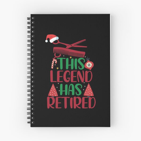 Item preview, This Legend Has Retired With Santa's Hat Funny Christmas Hairstylist designed and sold by patroart.