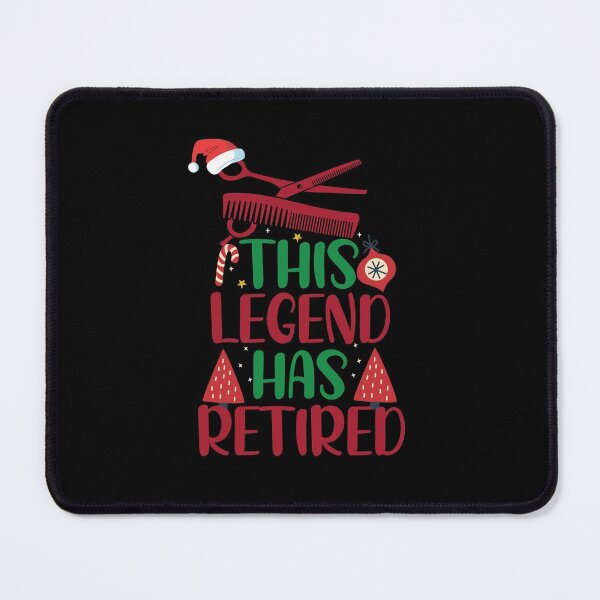 Item preview, This Legend Has Retired With Santa's Hat Funny Christmas Hairstylist designed and sold by patroart.