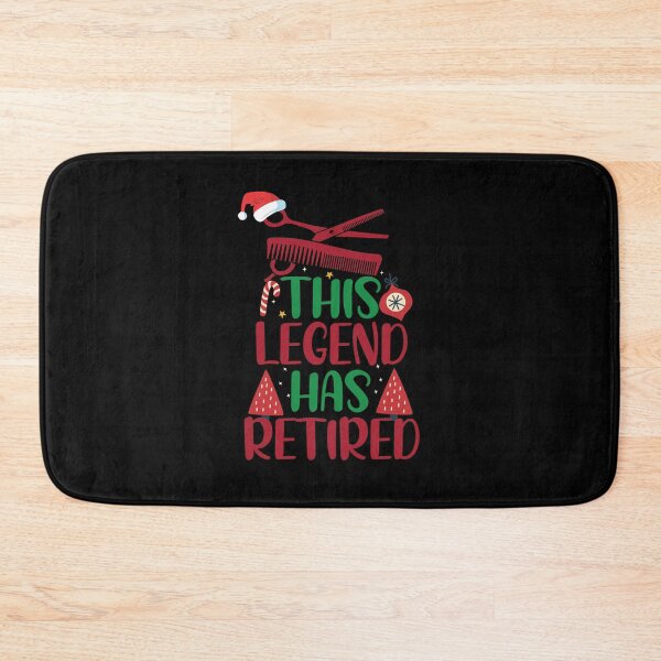 Item preview, This Legend Has Retired With Santa's Hat Funny Christmas Hairstylist designed and sold by patroart.