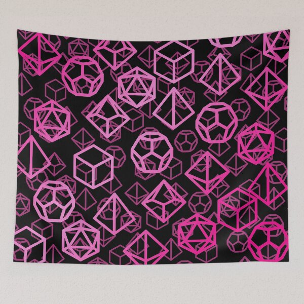 Item preview, D20 Dice: Pink designed and sold by TripleMoonCrafts.