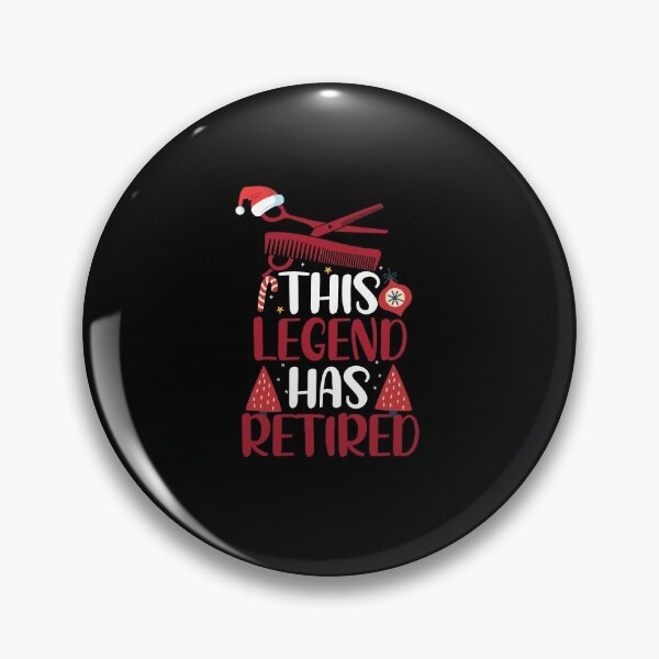 Item preview, This Legend Has Retired With Santa's Hat Funny Christmas Hairstylist designed and sold by patroart.