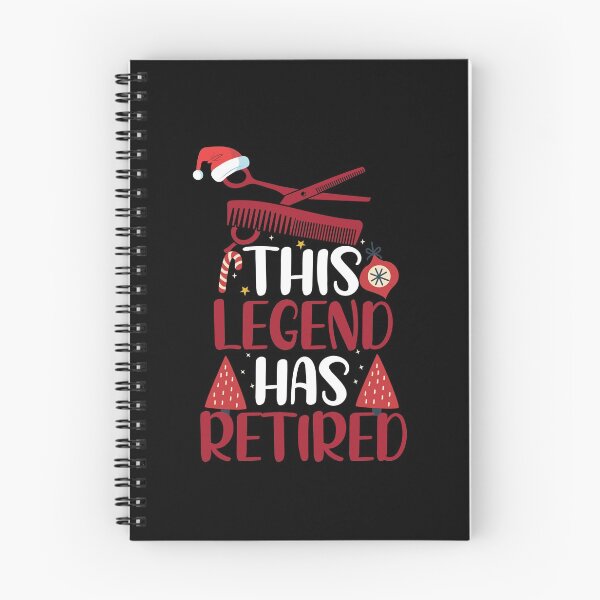 Item preview, This Legend Has Retired With Santa's Hat Funny Christmas Hairstylist designed and sold by patroart.