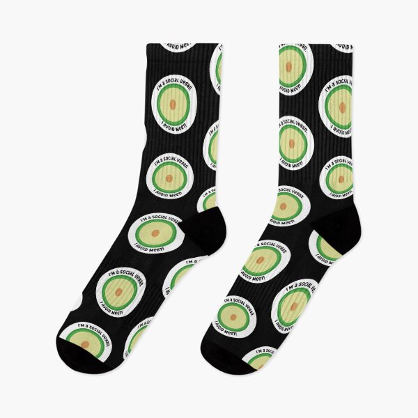 Item preview, I'm a social vegan. I avoid meet! designed and sold by Proudcastle.