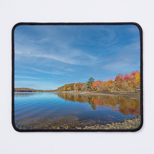Item preview, Lake Wallenpaupack in Poconos PA on a bright fall day designed and sold by Rabbitti.