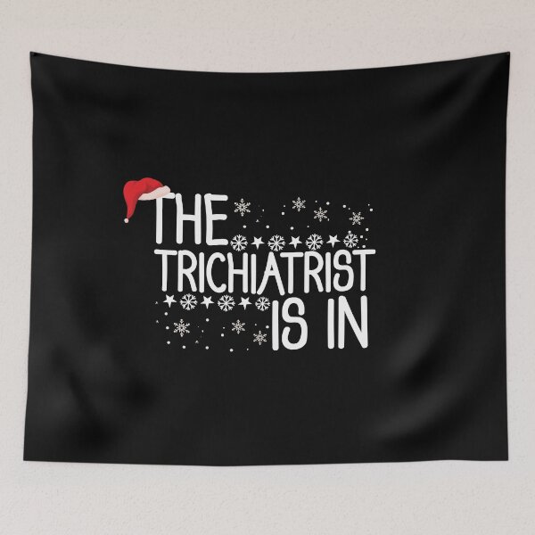 Item preview, The Trichiatrist Is In With Santa's Hat Funny Christmas Hairstylist designed and sold by patroart.