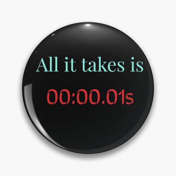 Item preview, All it takes is 00:00.01s designed and sold by Jho251981.