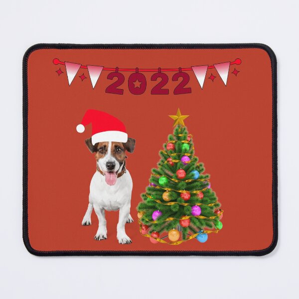 Item preview, 2022 Dog and Decorated Tree designed and sold by trendingatees.