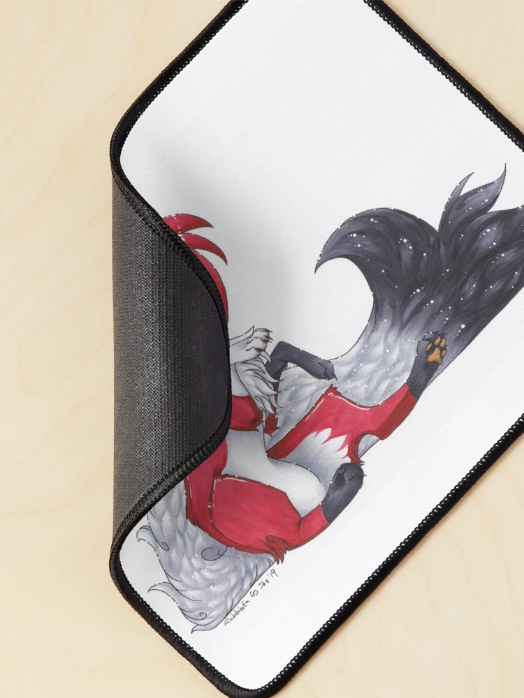 Thumbnail 2 of 5, Mouse Pad, Red designed and sold by Rabbiata.
