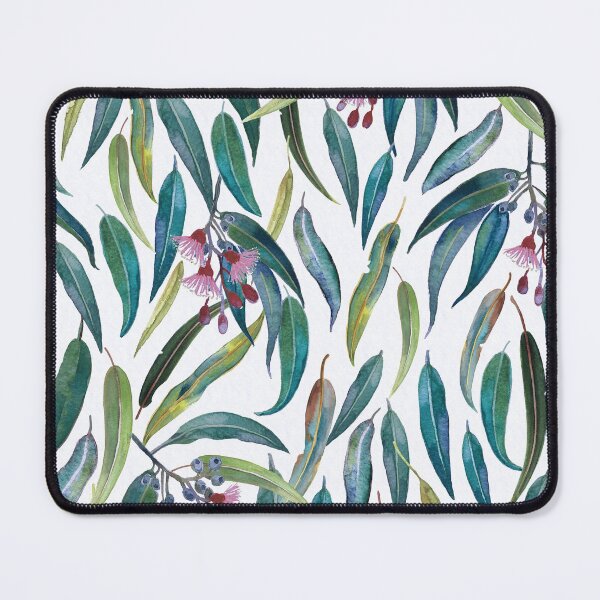 Item preview, Gum leaf eucalyptus Watercolour fresh natural colours designed and sold by Leanne  Nowell.