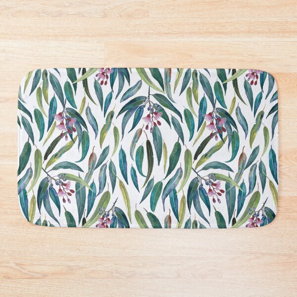 Item preview, Gum leaf eucalyptus Watercolour fresh natural colours designed and sold by Leanne  Nowell.