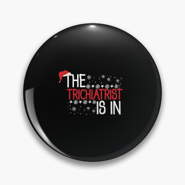 Item preview, The Trichiatrist Is In With Santa's Hat Funny Christmas Hairstylist designed and sold by patroart.
