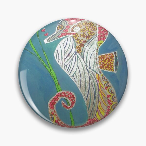 Item preview, Seahorse Zentangle Original Painting designed and sold by Missy69.
