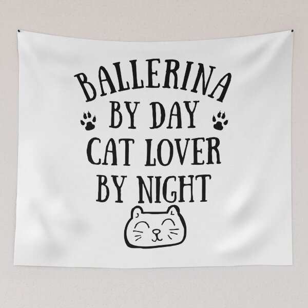 Item preview, Ballerina by day. Cat lover by night designed and sold by TheGreenGoat.