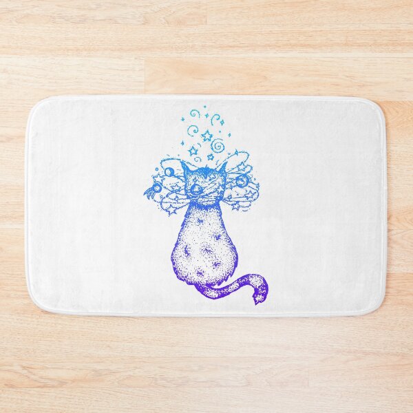 Artikelvorschau, Dotwork Dizzy Cat Farbverlauf entworfen und verkauft von Anna_leni.