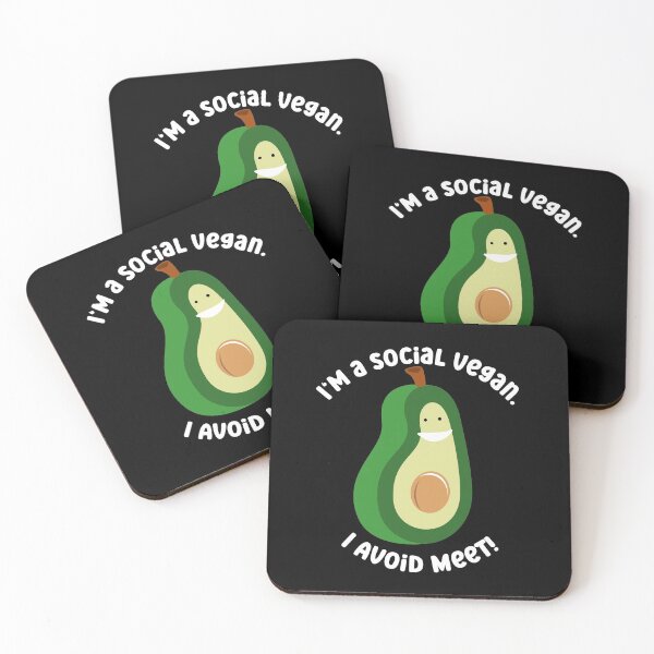 Item preview, I'm a social vegan. I avoid meet! designed and sold by Proudcastle.