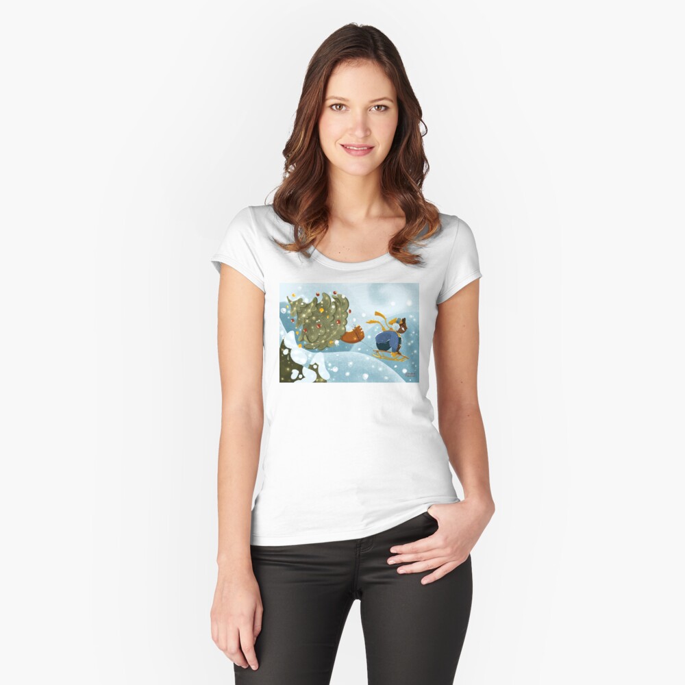 Item preview, Fitted Scoop T-Shirt designed and sold by Sandramartins.