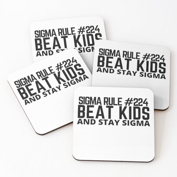 Item preview, sigma rule 224 meme- beat kids and stay sigma-trending meme-funny kid tshirt. designed and sold by Rajpramanik.