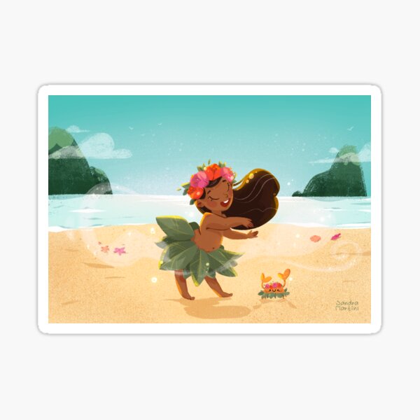 Dancing Girl Sticker